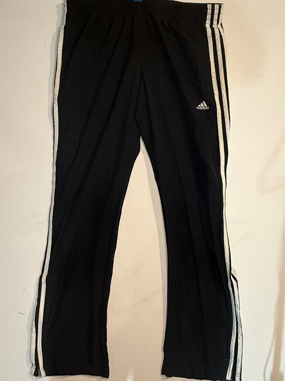 adidas Black Sweatpants with White Triple Stripes